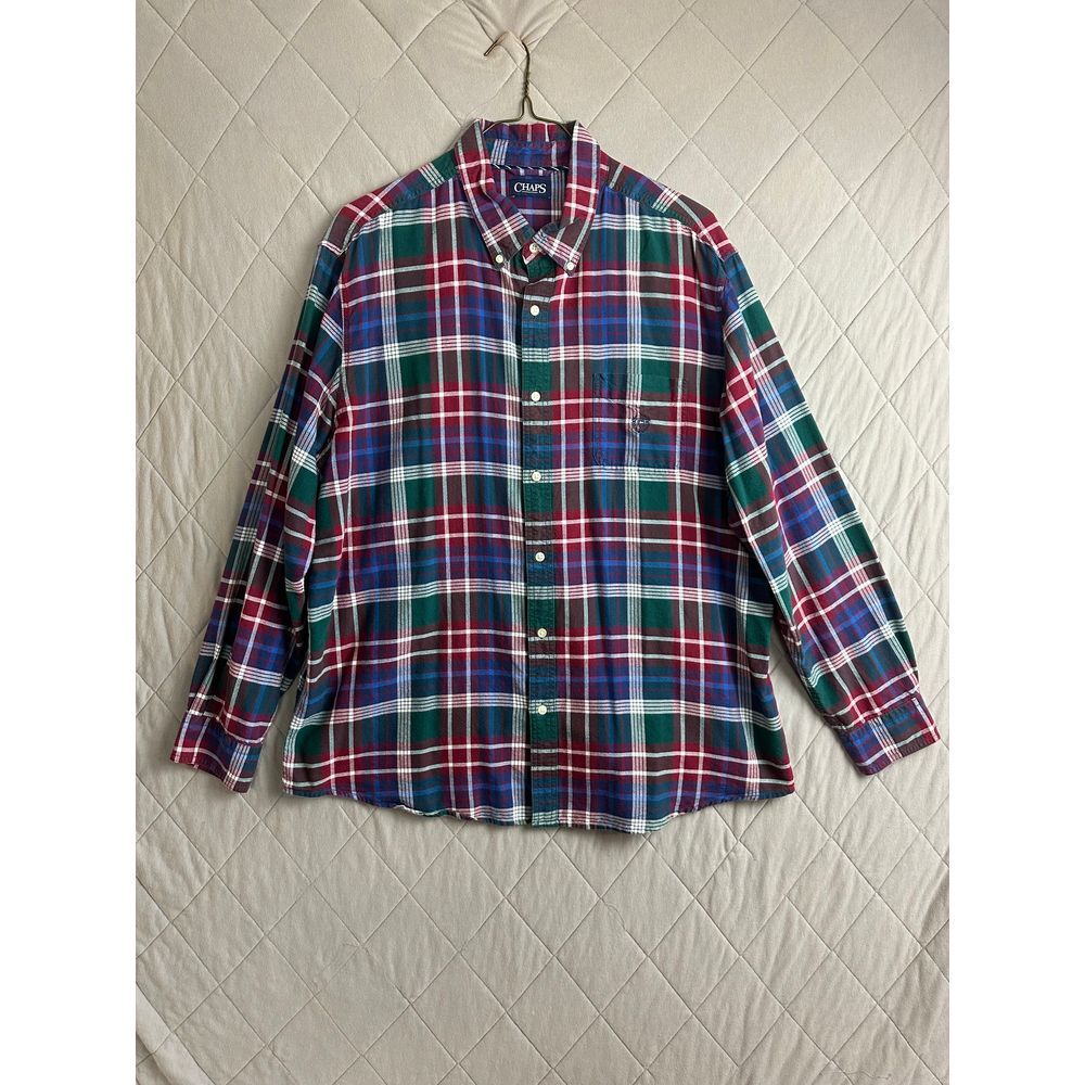 Chaps‎ Button Up Men's XXL Long Sleeve Flannel